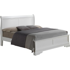 Passion Furniture Louis Philippe Full Panel Bed - 1 of 4