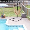 Sunnydaze Caribbean Style Extra Large Hanging Rope Hammock Chair Swing for Backyard and Patio - 2 of 4