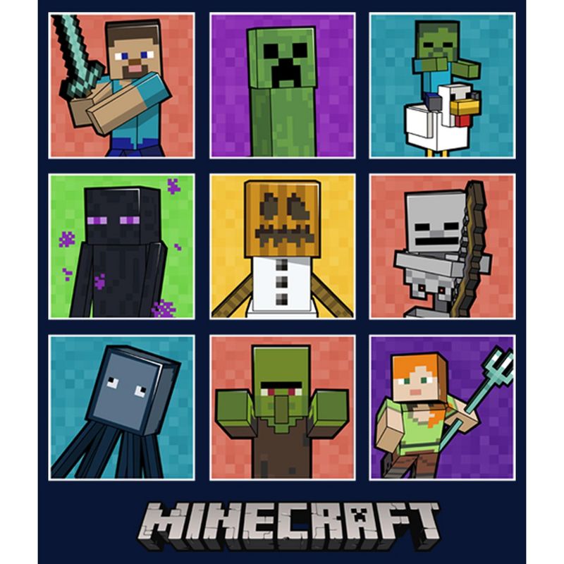 Boy's Minecraft Character Boxes T-Shirt, 2 of 5