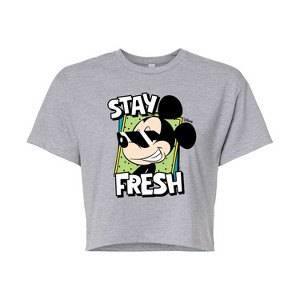 Women's - Disney - Stay Fresh Cropped Graphic T-Shirt - 1 of 4