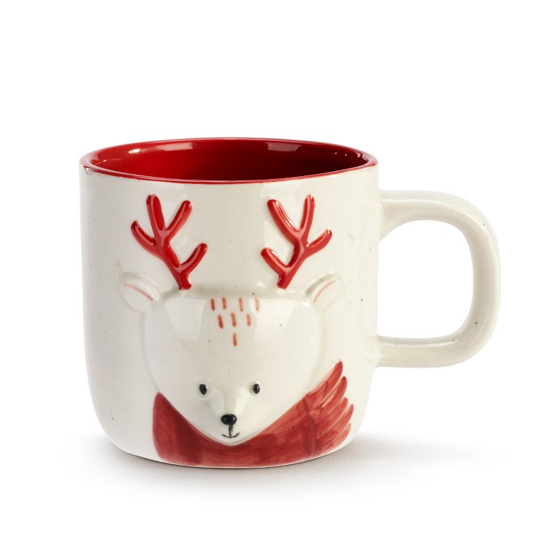 DEMDACO Ceramic Reindeer Mug, 1 of 5