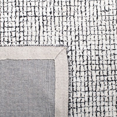 Ivory Abstract Hand-Tufted Wool & Viscose 2' x 3' Accent Rug