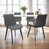 Sapphtopaz Modern Dining Chairs with Mid-Backrest PU Upholstered Dining Room Chair with Metal Leg Kitchen Chair for Dining Room,Kitchen - 3 of 4