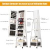 360° Swivel Jewelry Armoire with Storage Shelf & Drawer, 66" H Full-Length Mirror Jewelry Armoire, Floor Standing Jewelry Organizer Cabinet - 3 of 4