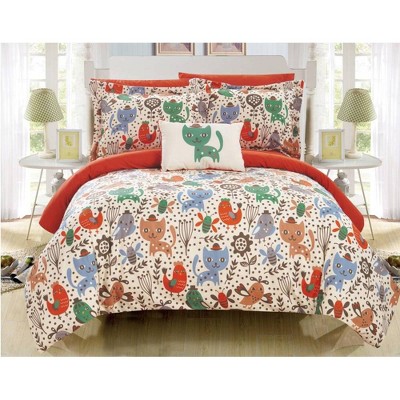 6pc Twin Tiggy Bed in a Bag Comforter Set Orange - Chic Home Design