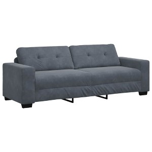 vidaXL 3-Seater Sofa Black 180 cm Velvet - 1 of 4