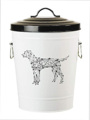 YXQ Dog Food Storage Container Airtight Box Gray,6kg Bulk Dry Food Grain  Storage Barrels Sealed Bucket,Pets Food Bin with Seal Locking Lid