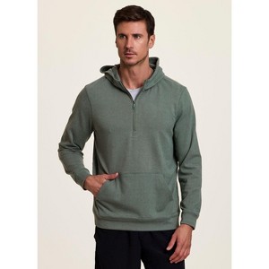 Avalanche Outdoor Textured Quarter Zip Hoodie Sweatshirt with Pocket for Hiking, Athleisure - 1 of 4