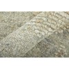 Gray and Brown Wool Floral Hand Knotted Area Rug - 4 of 4