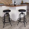 Flash Furniture Rachel 2 Pack 30'' Barstool with Swivel Lift Black LeatherSoft Seat - 2 of 2