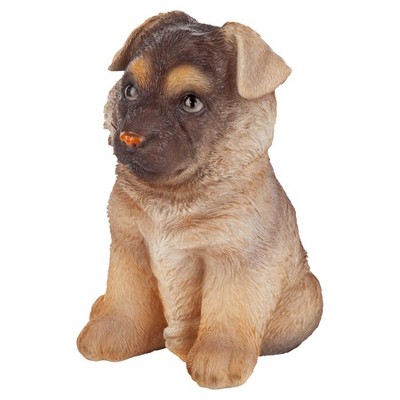 Design Toscano German Shepherd Puppy Partner Collectible Dog Statue - Multicolored