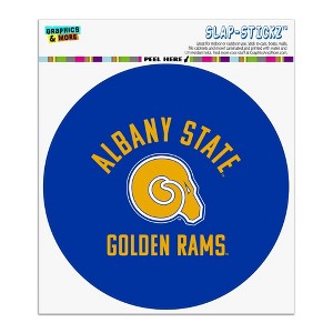 Albany State University Rams Logo Automotive Car Window Locker Circle Bumper Sticker - 1 of 4