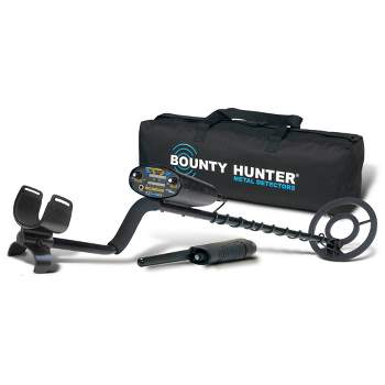 Bounty Hunter Quick Draw II with Pinpointer and Carry Bag - Black