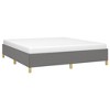Bed Frame Dark gray Polyester fabric, plywood, engineered wood King - 4 of 4
