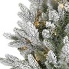 Nearly Natural 24” Flocked Artificial Christmas Wreath with 50 LED Lights - 4 of 4