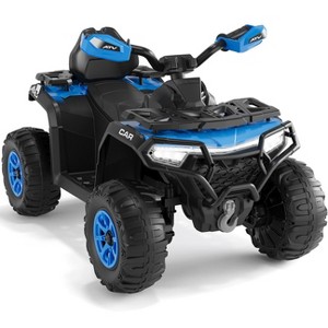 12V Kids Ride on ATV Car with Remote Control, Dual 35w Motors, 4-Wheel Suspension, LED Lights, Music, Off-Road 4 Wheeler for Boys Girls - 1 of 4
