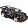 2021 RWB Aoki Matt Black with Cherry Blossom Graphics "Rauh WeltBegriff" 1/18 Diecast Model Car by Solido - 2 of 4