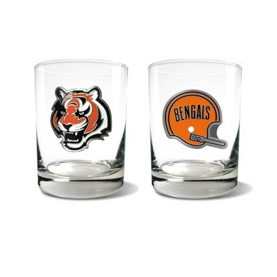 NFL Cincinnati Bengals Rocks Glass Set - 2pc