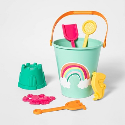 Photo 1 of 7pc Sand Bucket Set Rainbow - Sun Squad