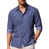 COOFANDY Mens Casual Button Down Shirts Long Sleeve Wrinkle Free Untucked Dress Shirts - 3 of 4