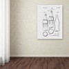 Trademark Fine Art -Claire Doherty 'Coca Cola Bottle Patent 1937 White' Canvas Art - 3 of 3