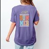 Simply Sage Market Summer Vibes Sun Colorful Front and Back Design Short Sleeve Tee - 2 of 4