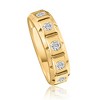 Pompeii3 1/2Ct Men's 5-Stone Diamond Ring in 10k Yellow Gold - image 2 of 4