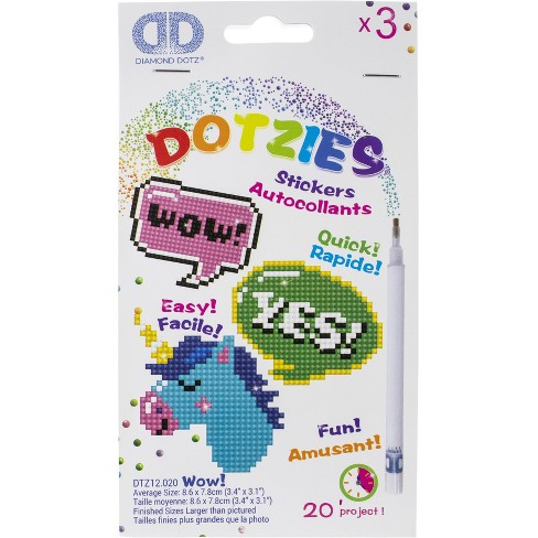 Diamond Dotz Dotzies Diamond Art Variety Kit 6 Projects-blue : Target