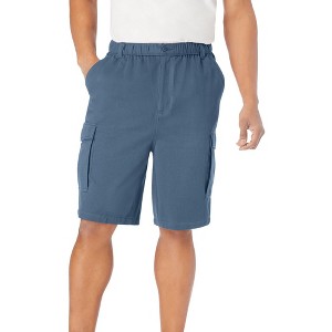 Boulder Creek by KingSize Men's Big & Tall Renegade 9" Full Elastic Waist Cargo Shorts - 1 of 4