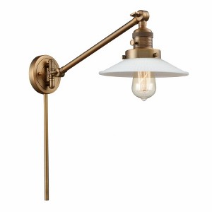 Halophane - 1 Light Swing Arm Wall Sconce In Industrial Style-25 Inches Tall and 8.5 Inches Wide - 1 of 1