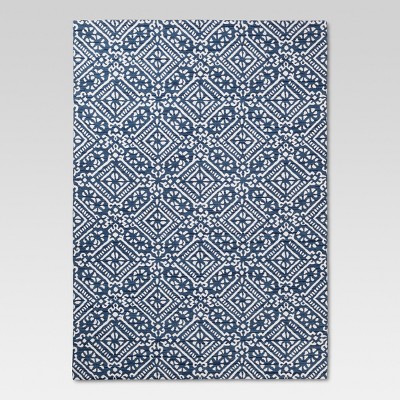 5'x7' Jacquard Area Rug Indigo - Threshold™