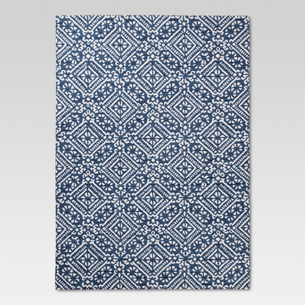 5'x7' Basket Weave Woven Area Rug Threshold