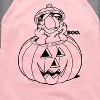 Girls' - Garfield - Boo Pumpkin Shirt Tail Raglan Graphic T-shirt - 2 of 4