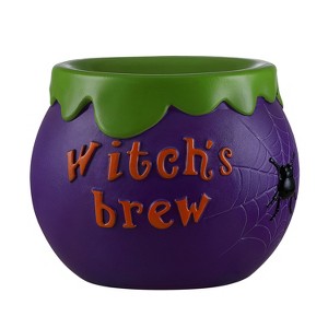 Mr. Halloween 14 in. Cauldron Lit Blow Mold Candy Bowl - 1 of 4