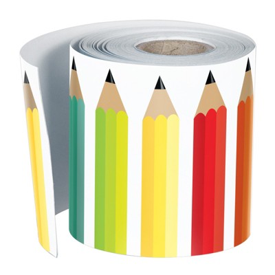 Schoolgirl Style Black, White & Stylish Brights Pencils Rolled Straight ...