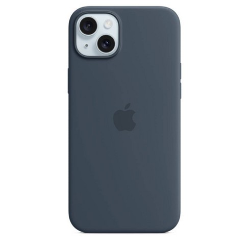 Apple Iphone 15 Plus Silicone Case With Magsafe - Storm Blue : Target