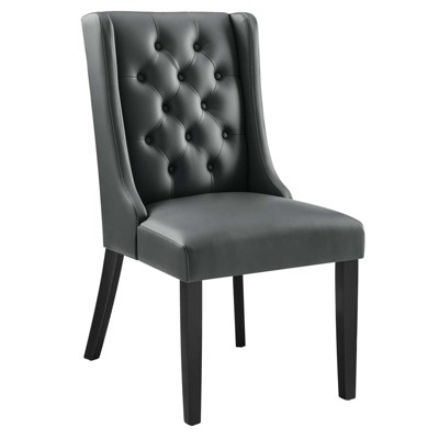 Modway Baronet Button Tufted Vegan Leather Dining Chair