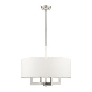 Livex Lighting Cresthaven 4 - Light Chandelier in  Brushed Nickel - 1 of 1