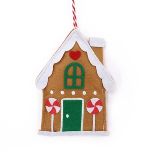 Novelty Fabric Ornaments House - Bullseye's Playground™ - 1 of 3