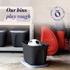 HOMZ Stackable and Nestable Heavy Duty Plastic Storage Container with 4 Way Handles - 2 of 4