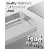 2/4/6 Inch Deeo Full-Size Hotel Pans. Commercial-grade stainless steel with anti-jam design for buffets, catering, and restaurant use - 2 of 4