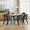 Okak Modern Minimalist-Design Cute Dining Chairs for Kitchen Dining Room,Chenille Upholstered Seating Dining Chair Set of 2 - 4 of 4