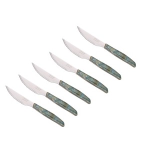 Arcos 6pc Forest Steak Set Blue: Stainless Steel Blades, Wood Handles, Hand Wash, 10-Year Warranty, Cutlery Set - 1 of 2