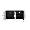 63" Modern TV Stand Sideboard with Carved Patchwork Doors, Large Storage Buffet Cabinet for Living Room-3irtyhousy - 4 of 4