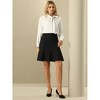 Hobemty Women's High Waist Ruffled Hem Mini Bodycon Skirt - 3 of 4