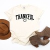 S.W.Smiley Thankful Varsity Arched - Women's Garment Dyed Graphic T-Shirt - 2 of 4