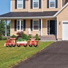 Big Dot of Happiness Christmas Train - Outdoor Lawn Sign Decorations with Stakes - Holiday Party Yard Display - 3 Pieces - 2 of 4
