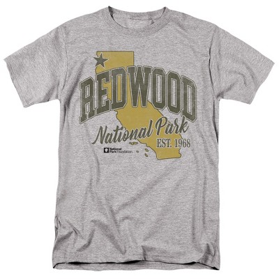 Redwood National Park State Line Adult T-Shirt Athletic Heather