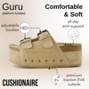CUSHIONAIRE Women's Guru Genuine Leather footbed platform sandal with +Comfort, Wide Widths Available - 4 of 4