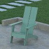Emma and Oliver Modern Dual Slat Back Indoor/Outdoor Adirondack Style Patio Chair - 4 of 4
